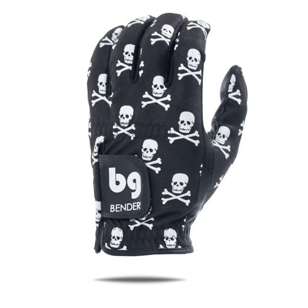 Bender- Left Hand Mesh Golf Glove | Skull and Crossbones