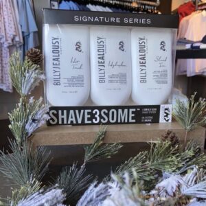 Billy Jealousy Shave3some Travel-Size Beard Shave Trio Kit. Signature Stag stocks large variety of Beard Care Products in Lubbock and Midland