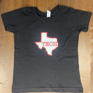 Youth Black Tee- Texas State