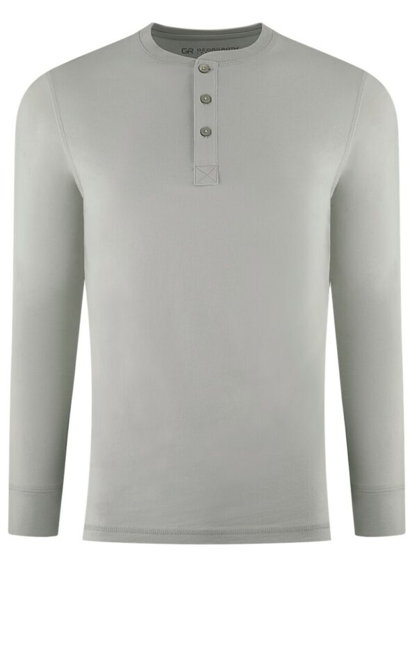 Luxury Henley Long Sleeves Cement