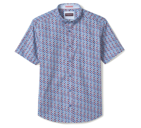 Johnston & Murphy- Printed Cotton Shirt