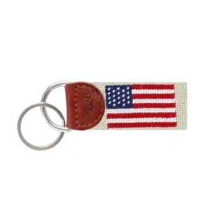 Smathers & Branson Key Fobs American Flag Khaki