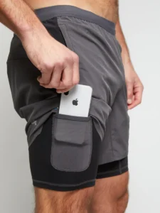 Charcoal Command Training Shorts with Pocket