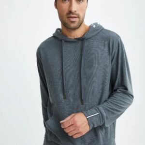 Charcoal T-Series Fleece Knit Hoodie