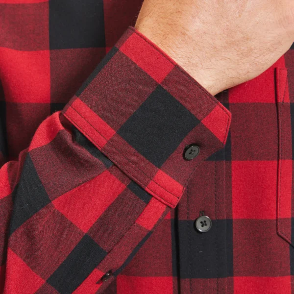 City Flannel Red and Black Buffalo Men Shirts