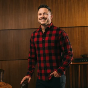 Mizzen + Main City Flannel Red and Black Buffalo Shirts in Lubbock Texas