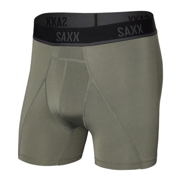 Kinetic Light-Compression Mesh Boxer Brief Cargo Grey Underwear at Signature Stag