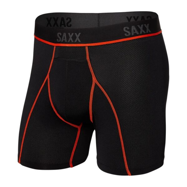 Kinetic Mesh Boxer Brief Underwear Briefs for Men Black Vermillion at Signature Stag Men Clothing Stores