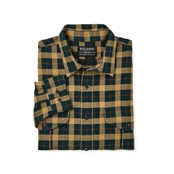 Lightweight Alaskan Guide Shirt Spruce Bronze Plaid at Signature Stag