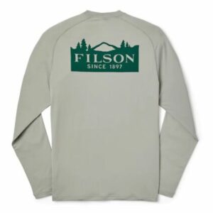 Men's Long Sleeve Barrier T-shirt Faded Grey by Filson