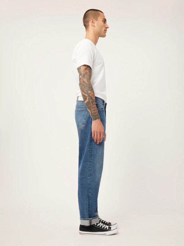 Noah Tapered Straight Dark Keys Cuffed Denim Jeans at Signature Stag Menswear