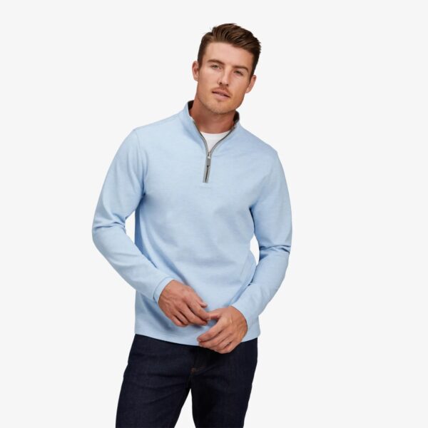 ProFlex Quarter Zip Light Blue Heather