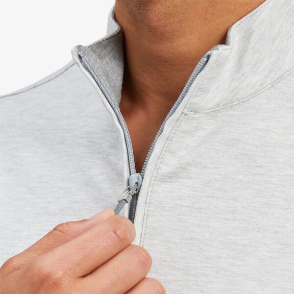 Mizzen Main ProFlex Quarter Zip White Heather at Signature Stag