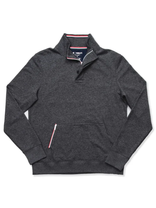 Rush Quarter Zip Dark Grey in Lubbock