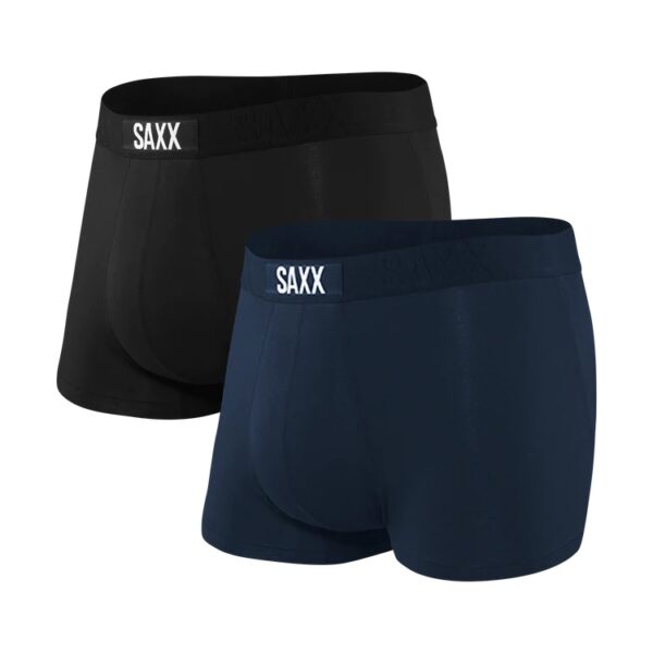 Saxx Underwear Vibe 2 pack Black & Navy Boxer Briefs