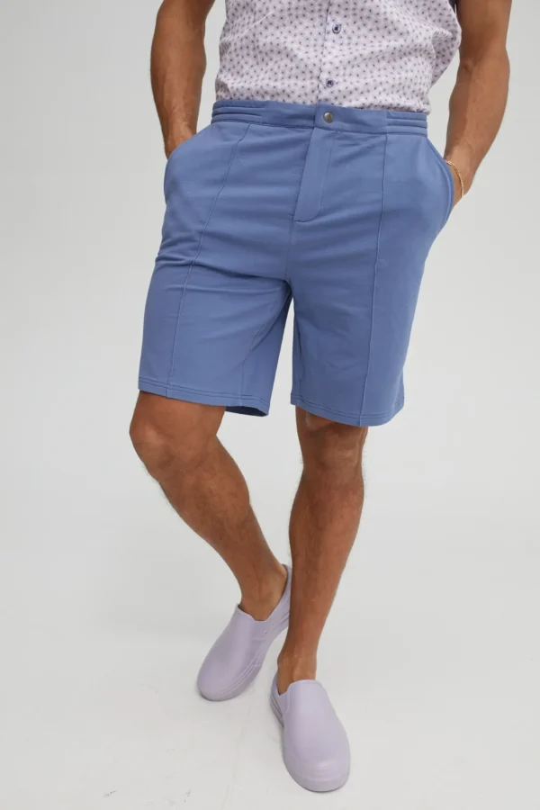 Stone Rose Stretch Comfort Short Blue