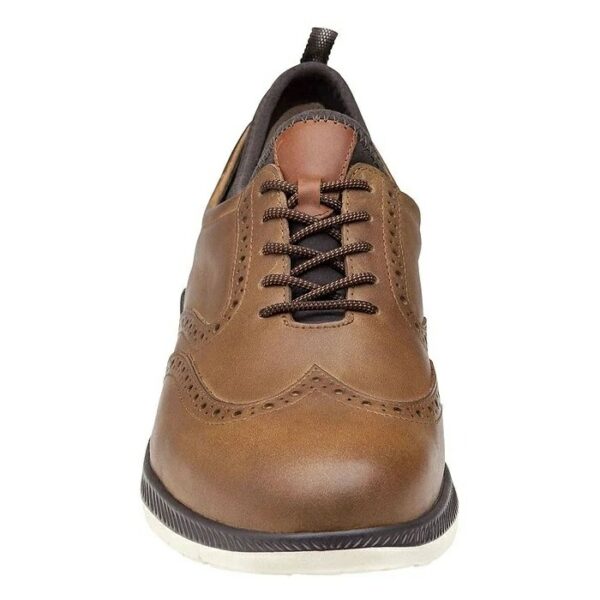 Tan Johnston & Murphy Black Men's XC4 Lancer Wingtip Waterproof Leather Lace-Up Shoes