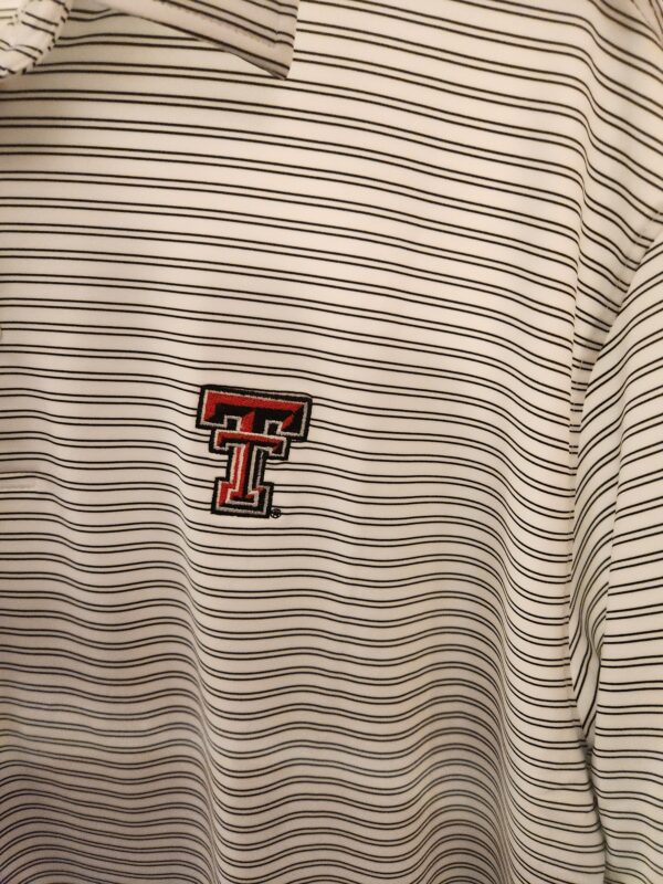 Double Stripe Polo Double T Texas Tech Fans