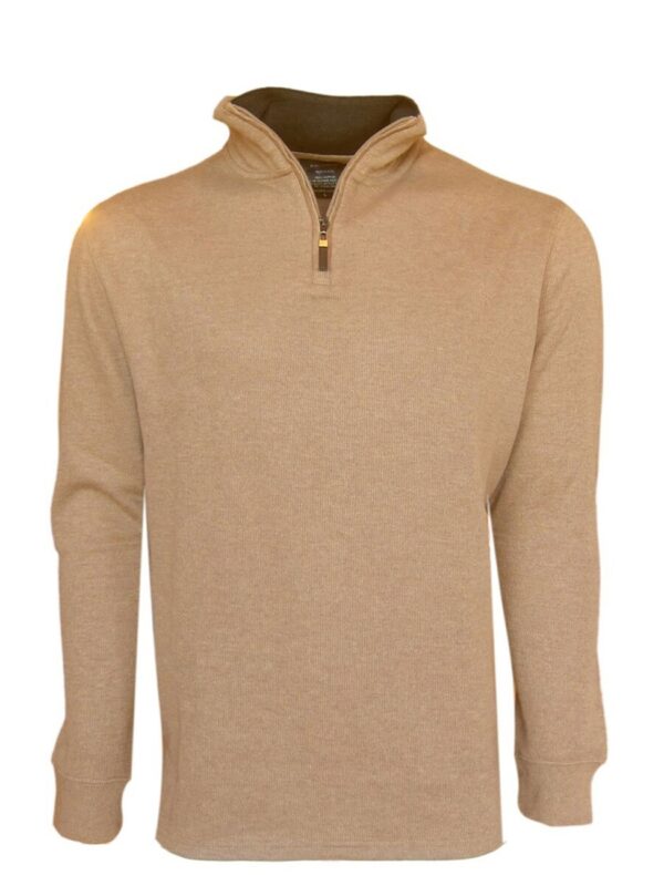 Georg Roth Cotton 3-4 Zip Eggshell Color