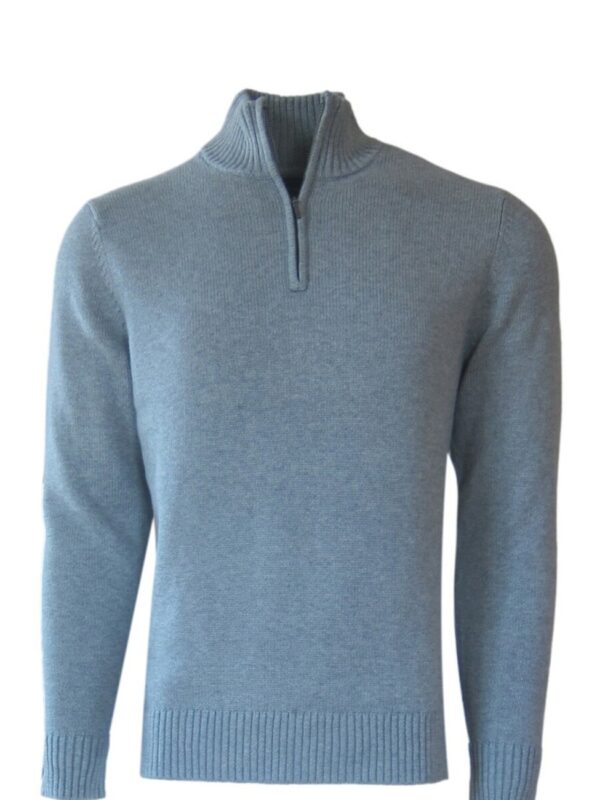 Georg Roth Cotton 3-4 Zip Dove Grey