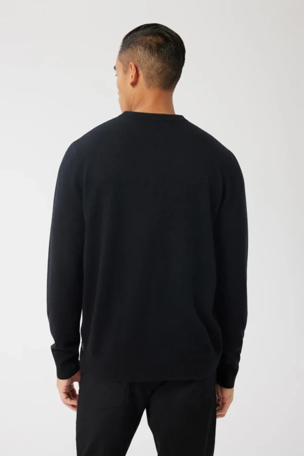 Good Man Brand Cashmere Crew Sweater Black at Signature Stag Menswear