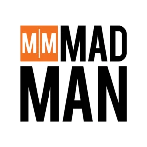 Mad Man 3 Fold Money Clip Wallet Brown