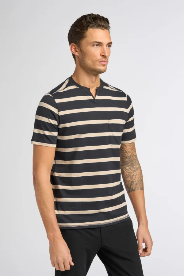 Premium Jersey Stripe V-Notch Black Peyote Stripe in Lubbock Texas