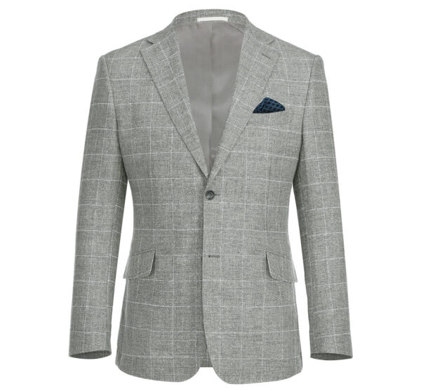 Renoir Slim Vented Blazer Grey