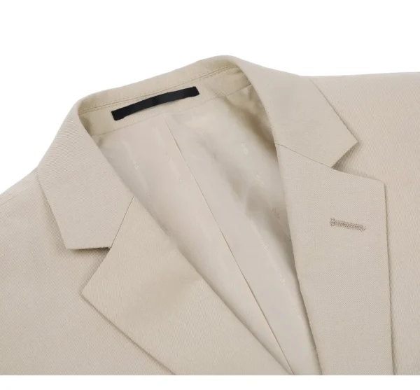 Ronoir Beige Slim Vented Blazer