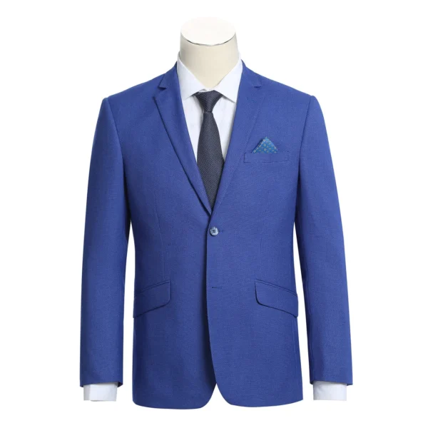 Ronoir Purple Slim Vented Blazer for Men