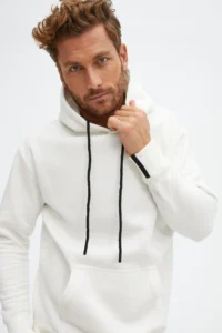 Stone Rose Fleece Hoodie for Men