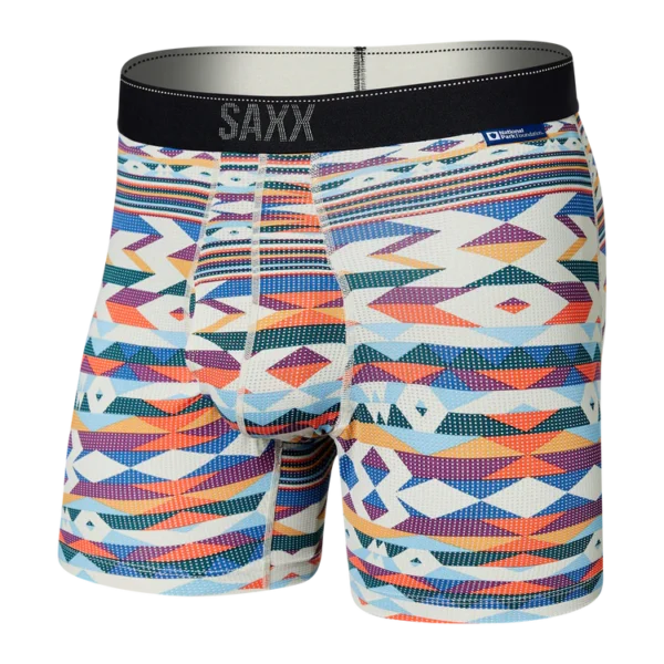 Saxx Quest Boxer Briefs for Men Park Lodge Geo Multi