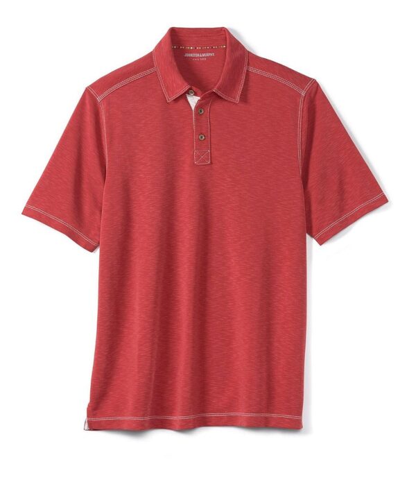 Vintage Slub Polo Red in Lubbock