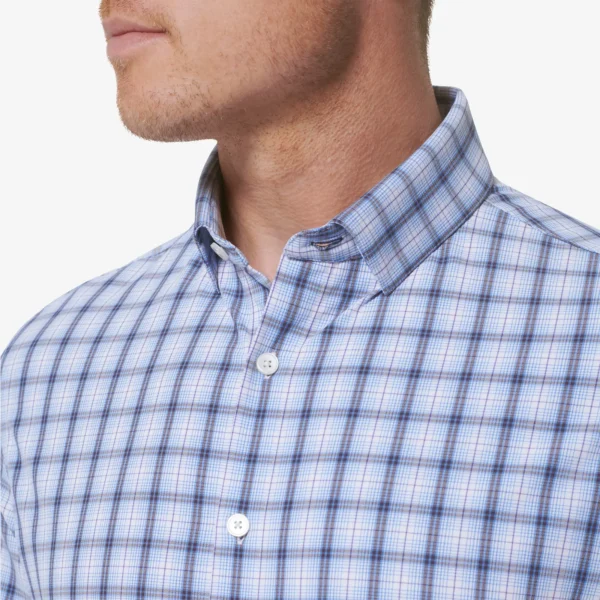 Mizzen+Main Leeward Long Sleeve Provence Multi Plaid Shirt