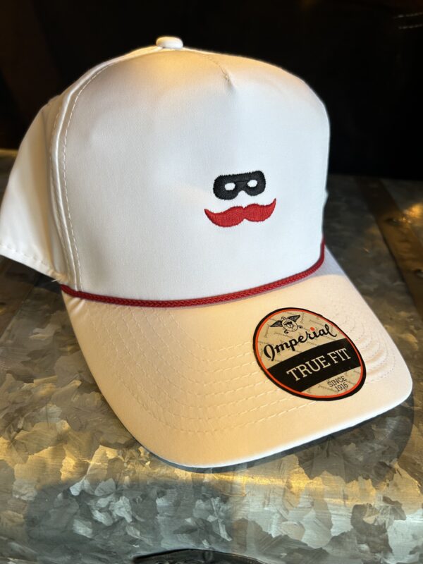 Imperial 5054 White Red Rope Hat Mustache