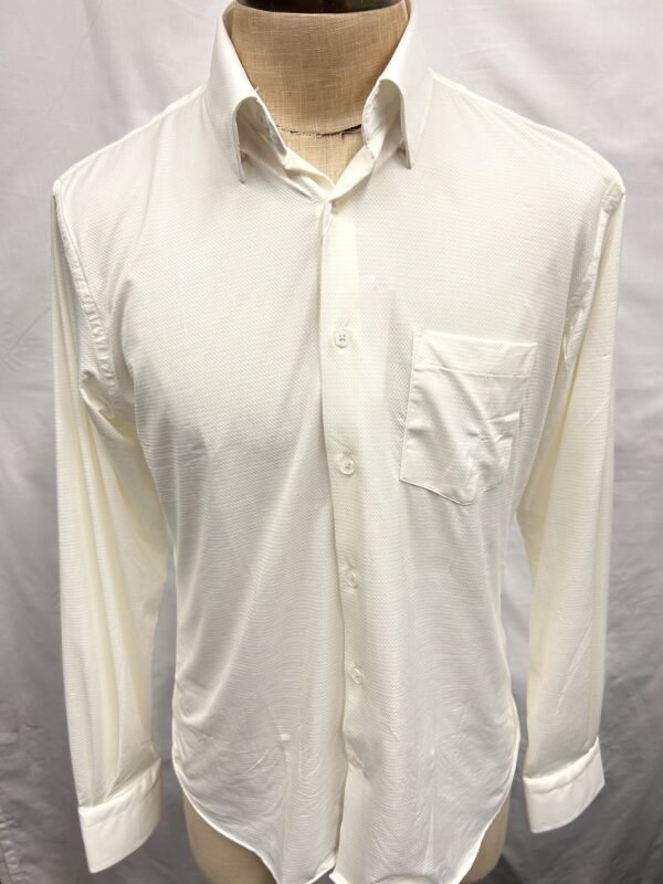 Stag Gameday-L/S Button Up White Textured