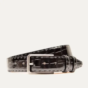 Shop Will Leather Will Leather Croco Belt Black for Men