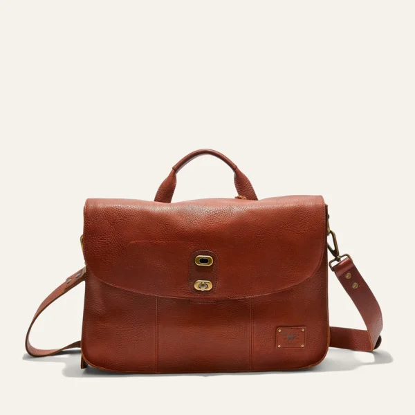 Buy Kent Leather Messenger Cognac