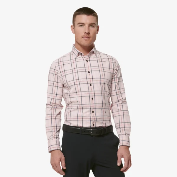 Leeward Dress Shirt Lotus Windowpane