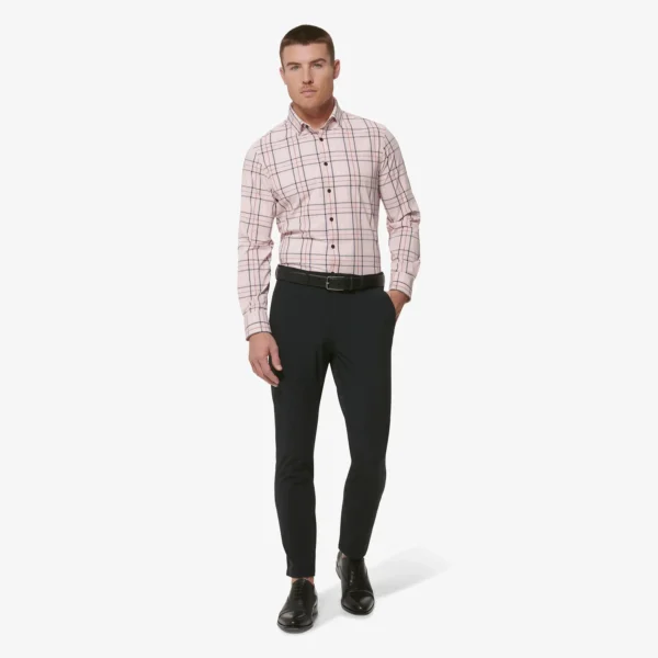 Leeward Dress Shirt Lotus Windowpane for Men