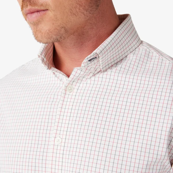 Buy Leeward Long Sleeve Dress Shirt White Manor Plaid in Lubbock