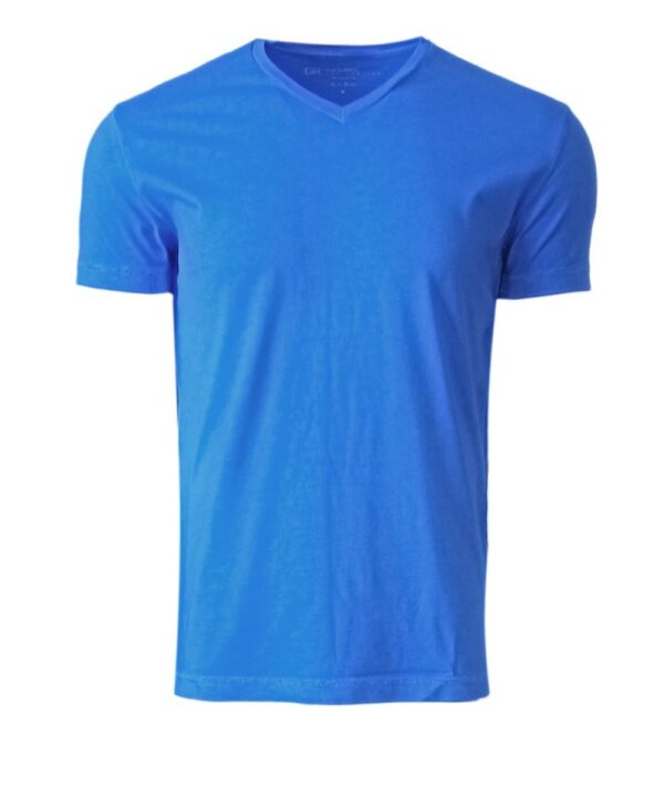 Luxury V Neck Short Sleeves Pima Cotton Mens Tshirt