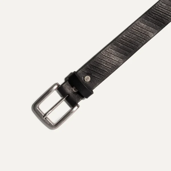 Razor Cut Belt in Black by Will Leather for Men