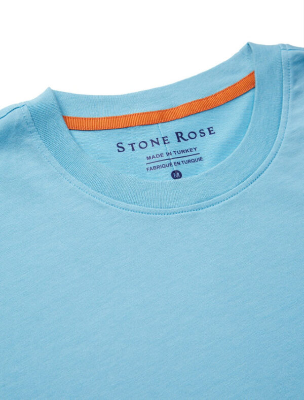 Buy Turquoise Short Sleeve Dip Dye T-Shirt 