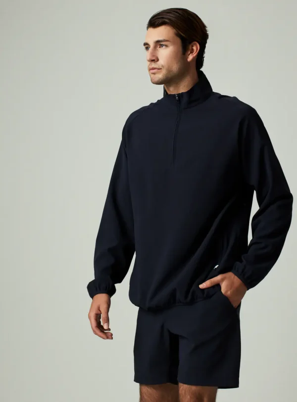 7Diamonds Oxygenate Solid Quarter-Zip Pullover