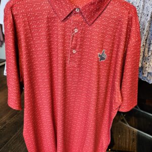 Crimson Tailgate Polo for Texas Tech Game Day in Lubbock