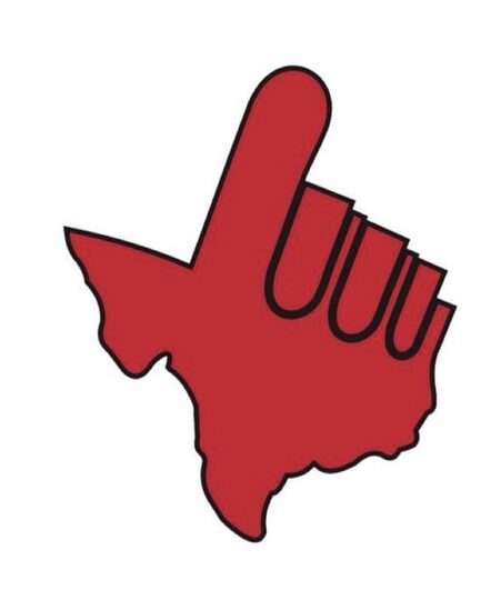 The Texas Tech Red Raider Guns Up Slogan