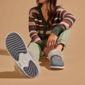 Olukai Ku'i Fog & Mist Grey Slippers for Women in Lubbock TX