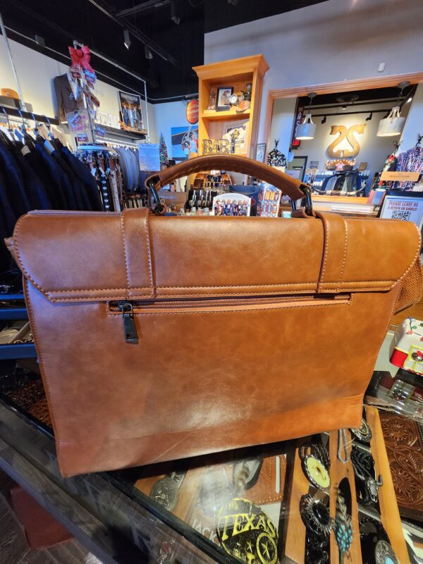 Best Brown Leather Men's Messenger Bag with Matching Portfolio in Lubbock TX