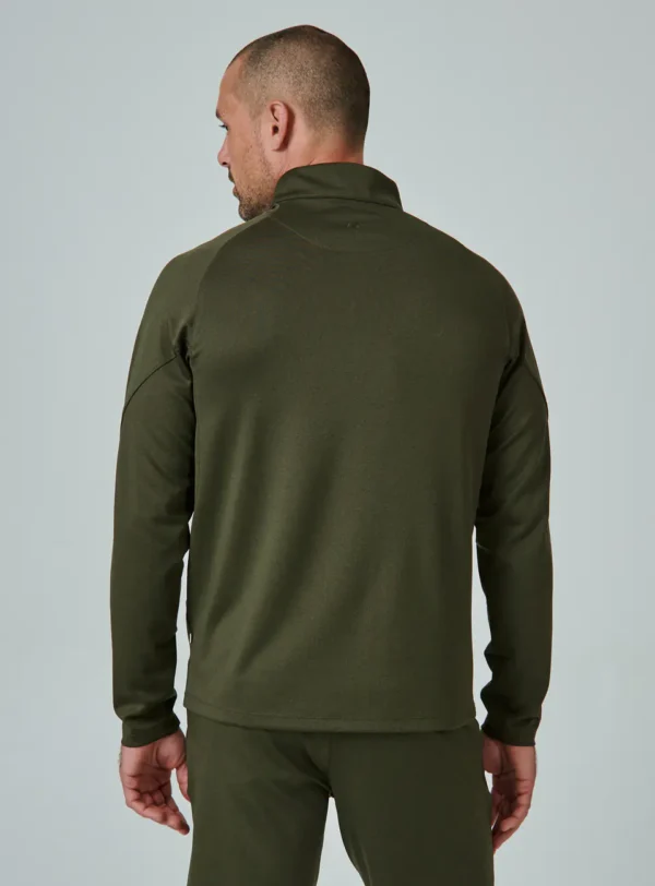 7Diamonds A Game Quarter Zip Olive for Men